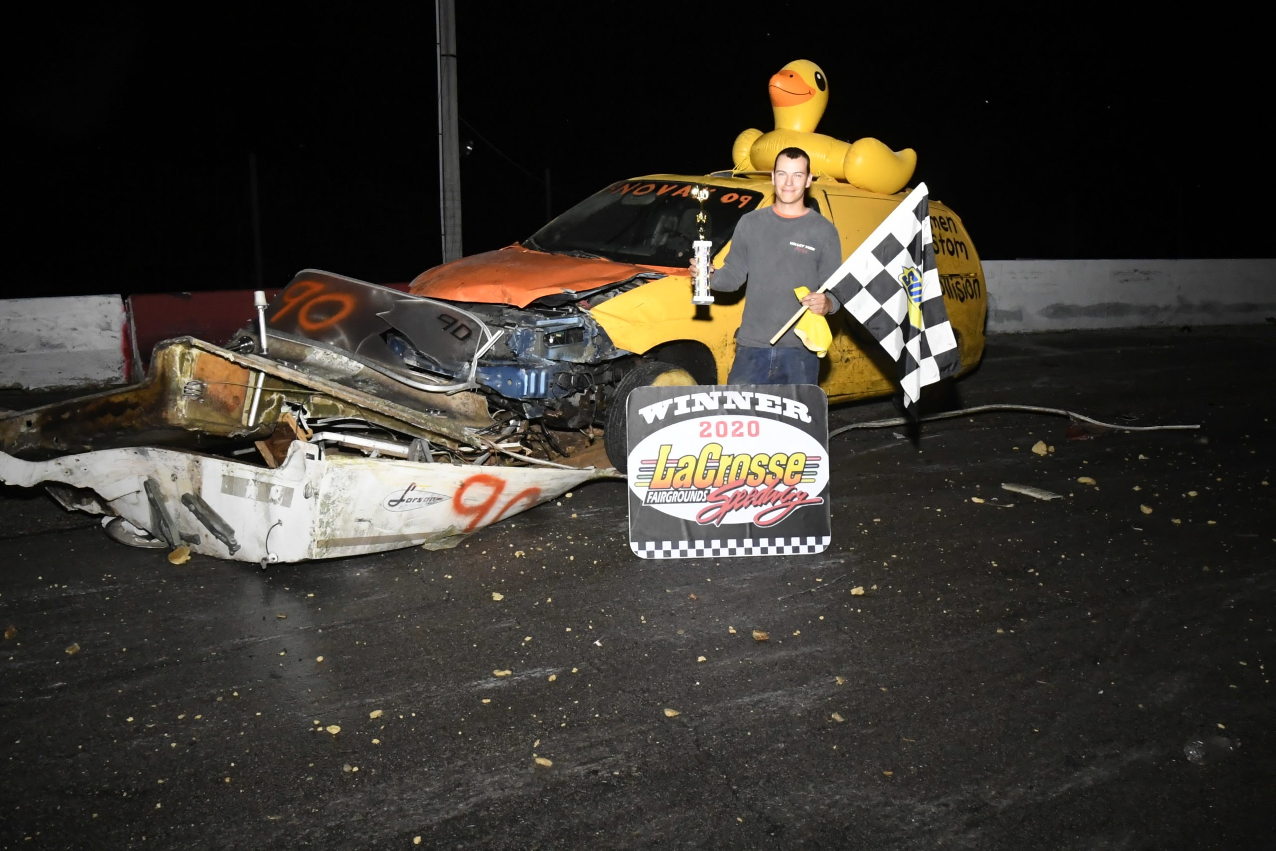 BIG CRASHES AND BIG AIR HIGHLIGHT THE SMASHORAMA AT LA CROSSE La