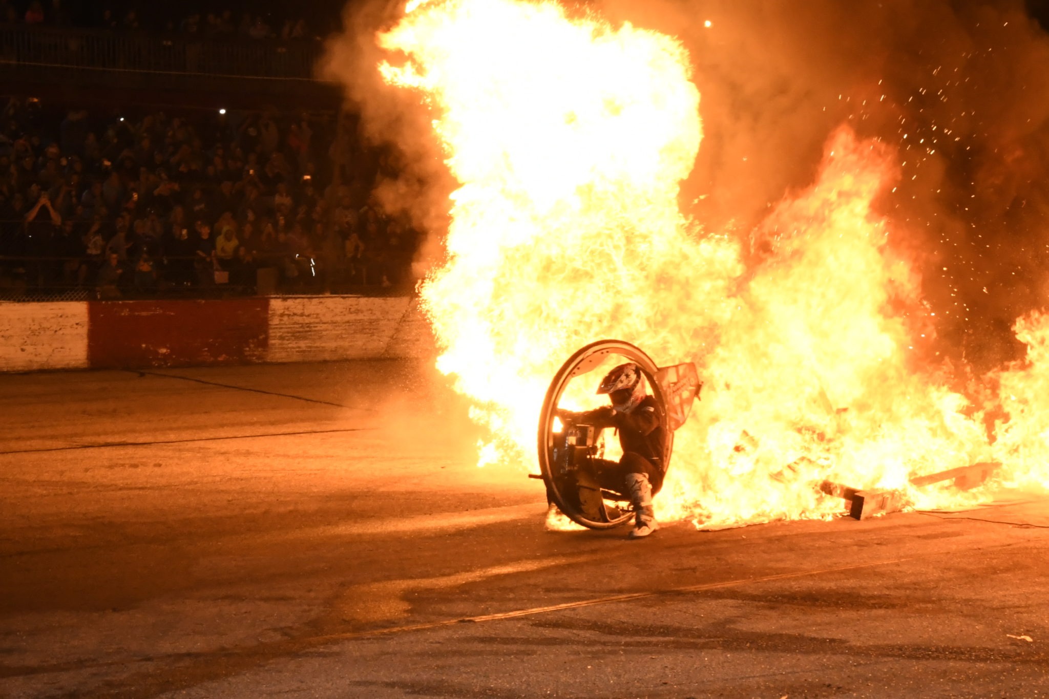BIG CRASHES HIGHLIGHT THE NIGHT OF DESTRUCTION AT LA CROSSE La Crosse