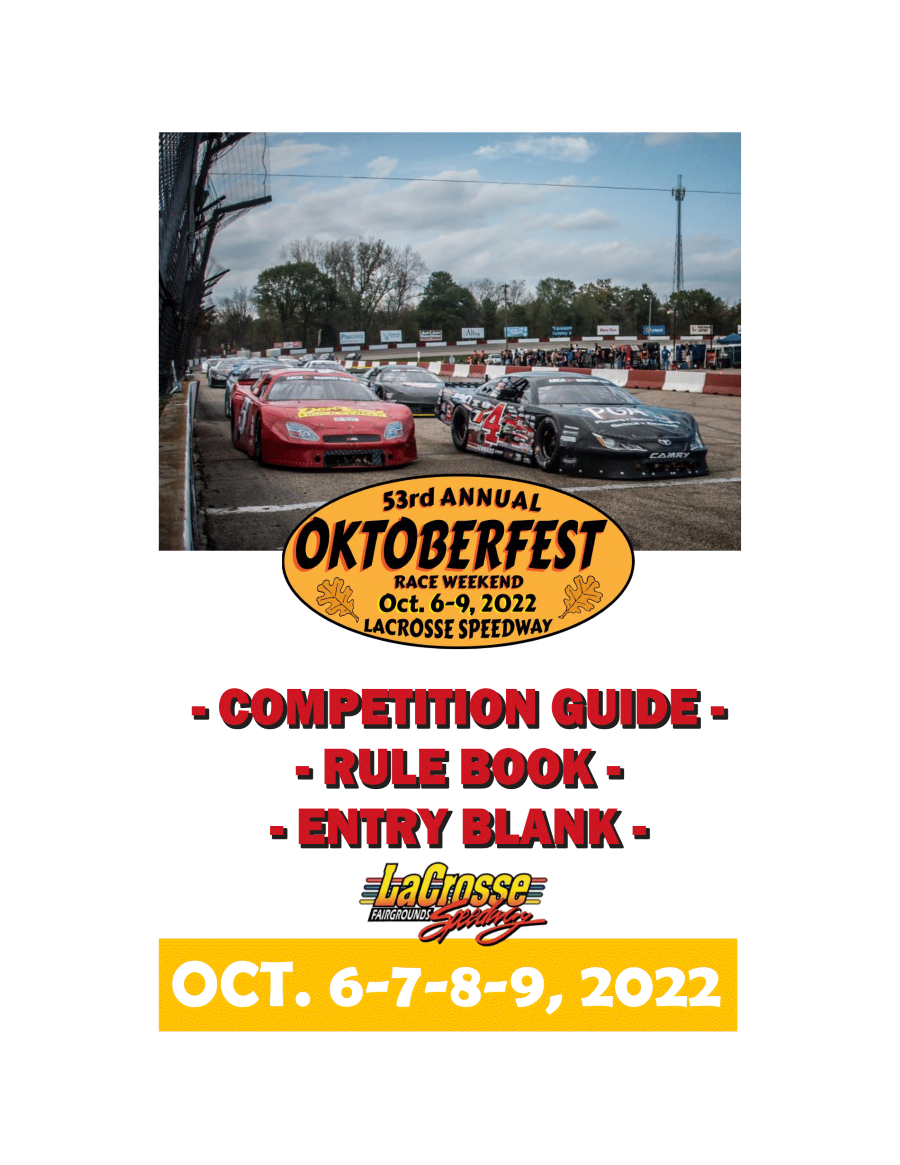 53rd Oktoberfest Competitor Guide is Now Available! La Crosse Speedway